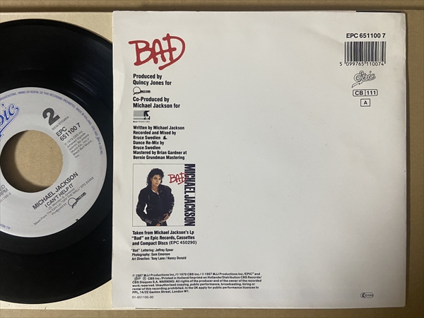 Michael Jackson – Bad – s20576 – シエスタレコード