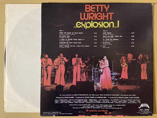 Betty Wright – Explosion – s21031 – シエスタレコード